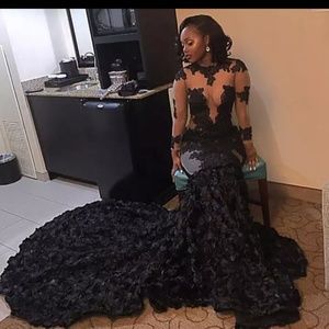 Black Prom Gown Court